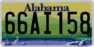 AL license plate 66AI158