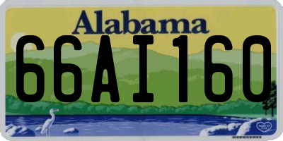 AL license plate 66AI160