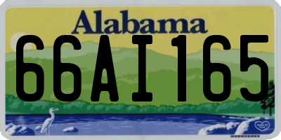 AL license plate 66AI165