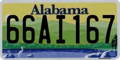AL license plate 66AI167
