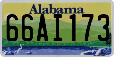 AL license plate 66AI173