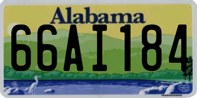 AL license plate 66AI184