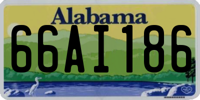 AL license plate 66AI186