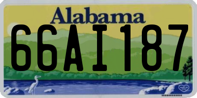 AL license plate 66AI187