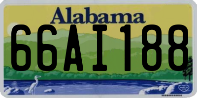 AL license plate 66AI188