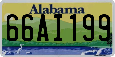 AL license plate 66AI199