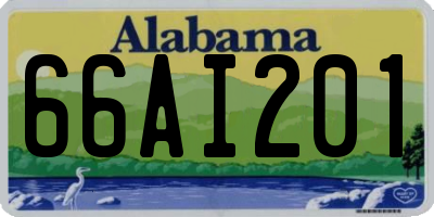 AL license plate 66AI201