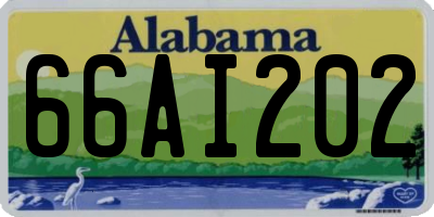 AL license plate 66AI202