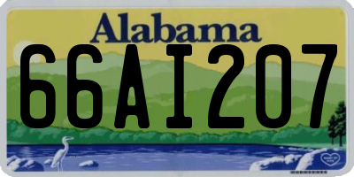 AL license plate 66AI207