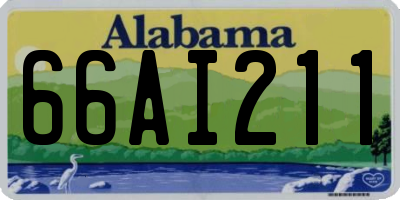 AL license plate 66AI211