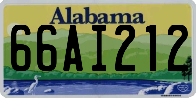 AL license plate 66AI212