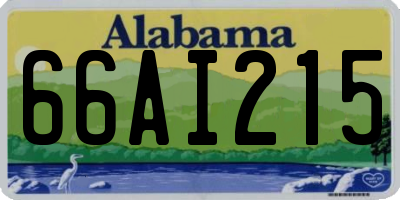 AL license plate 66AI215