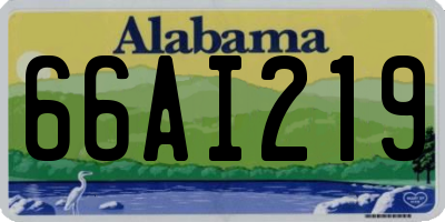 AL license plate 66AI219