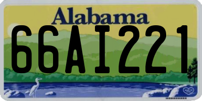 AL license plate 66AI221