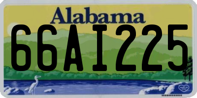 AL license plate 66AI225
