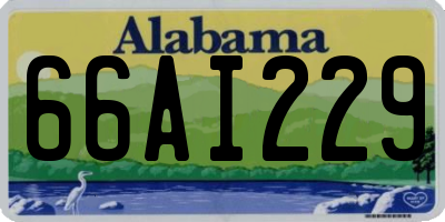AL license plate 66AI229