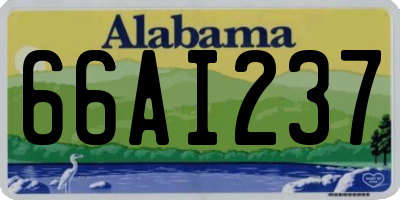AL license plate 66AI237