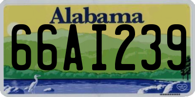AL license plate 66AI239