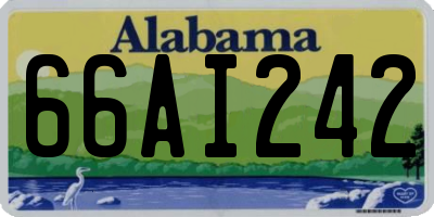 AL license plate 66AI242