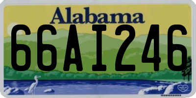 AL license plate 66AI246