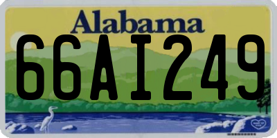 AL license plate 66AI249