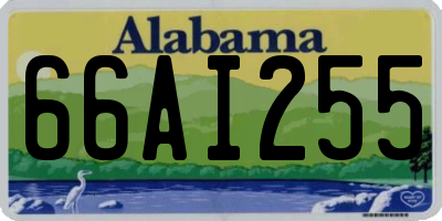 AL license plate 66AI255