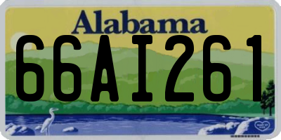 AL license plate 66AI261