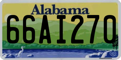 AL license plate 66AI270