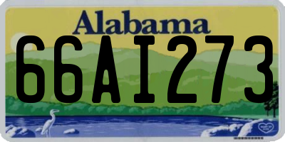 AL license plate 66AI273