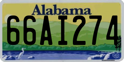 AL license plate 66AI274
