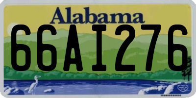 AL license plate 66AI276