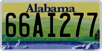 AL license plate 66AI277