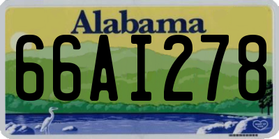 AL license plate 66AI278