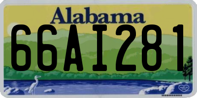 AL license plate 66AI281