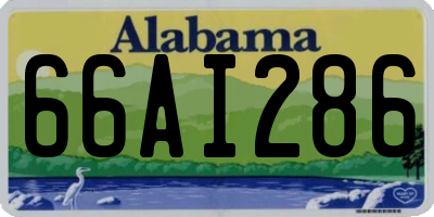 AL license plate 66AI286