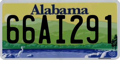 AL license plate 66AI291
