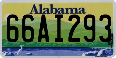 AL license plate 66AI293