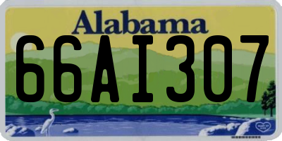 AL license plate 66AI307