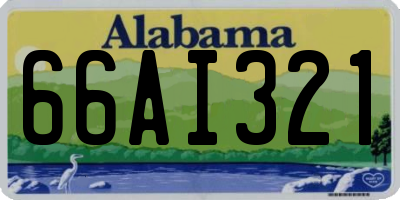 AL license plate 66AI321