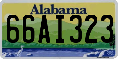 AL license plate 66AI323