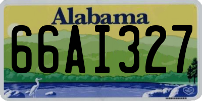 AL license plate 66AI327