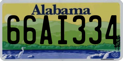 AL license plate 66AI334