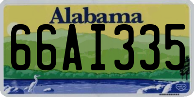 AL license plate 66AI335
