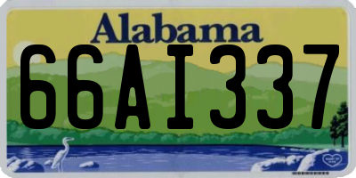 AL license plate 66AI337