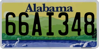 AL license plate 66AI348
