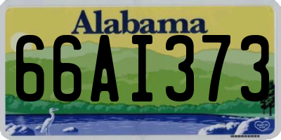 AL license plate 66AI373