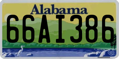 AL license plate 66AI386
