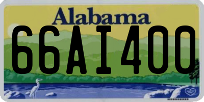 AL license plate 66AI400