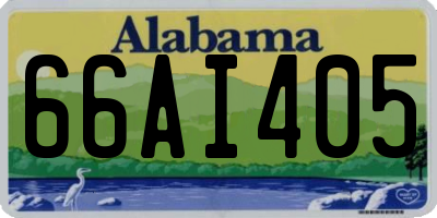 AL license plate 66AI405