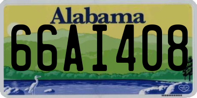 AL license plate 66AI408